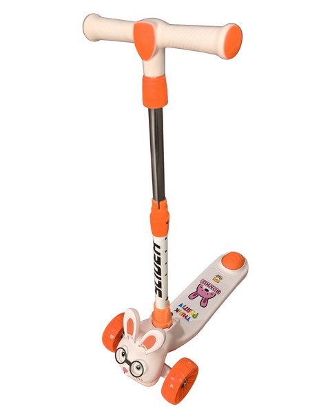 Самокат трехколесный Slider, колеса светящиеся, руль складной