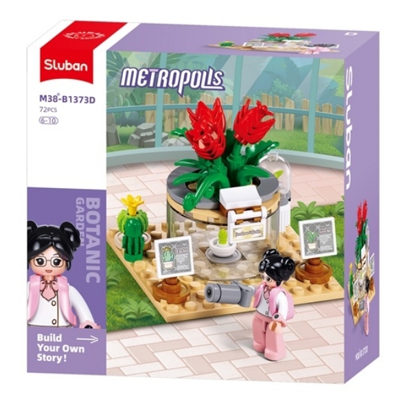 Конструктор "Ботанический сад" 72 детали, 1 фигурка