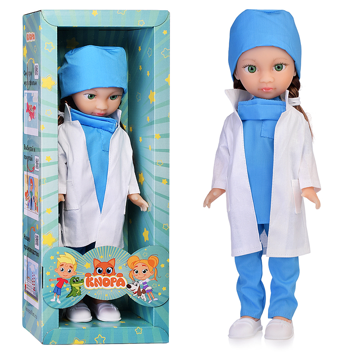 Кукла Доктор Мишель. КНОПА. 36 см