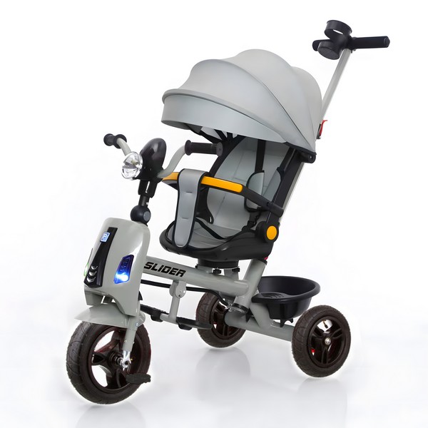 Велосипед трехколесный Slider с ручкой управления, надувные колеса 10 и 8 дюймов