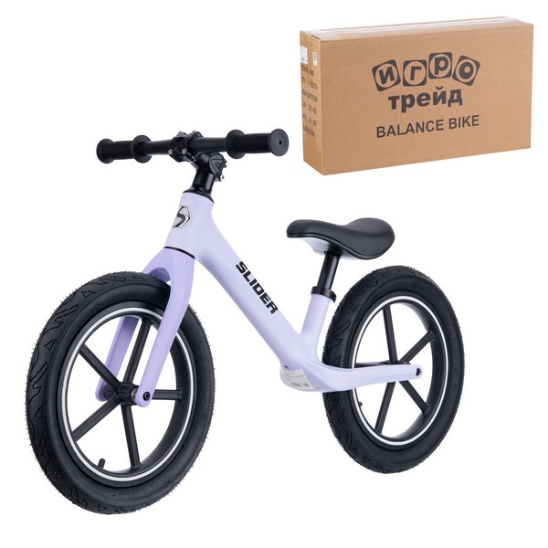 Беговел Slider, надувные колеса 14 дюймов, цвет: фиолетовый