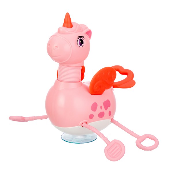 Игрушка развивающая Elefantino "Единорожка", на присоске, развитие мелкой моторики, резиночки