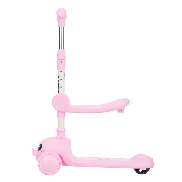 Самокат трехколесный Slider, колеса светящиеся, руль складной