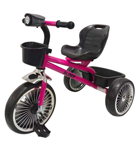 Велосипед трехколесный Slider, колеса EVA 10 и 8", фара, свет, звук, корзинка