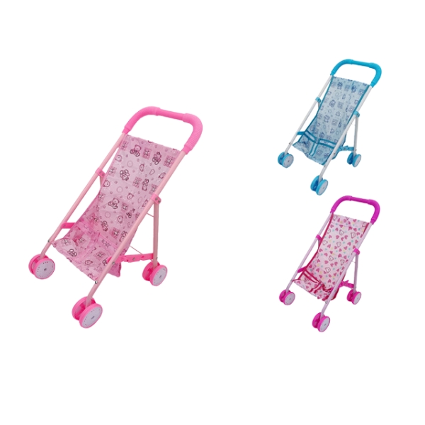 Коляска для кукол, металлическая, размер: 44*25*40 см, 3 вида в ассортименте