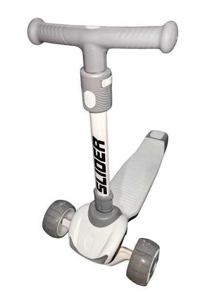 Самокат трехколесный Slider, колеса светящиеся, руль складной