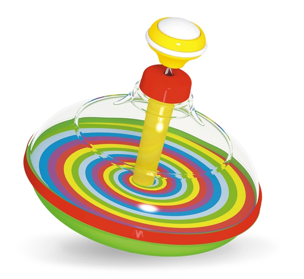 Юла прозрачная с музыкой