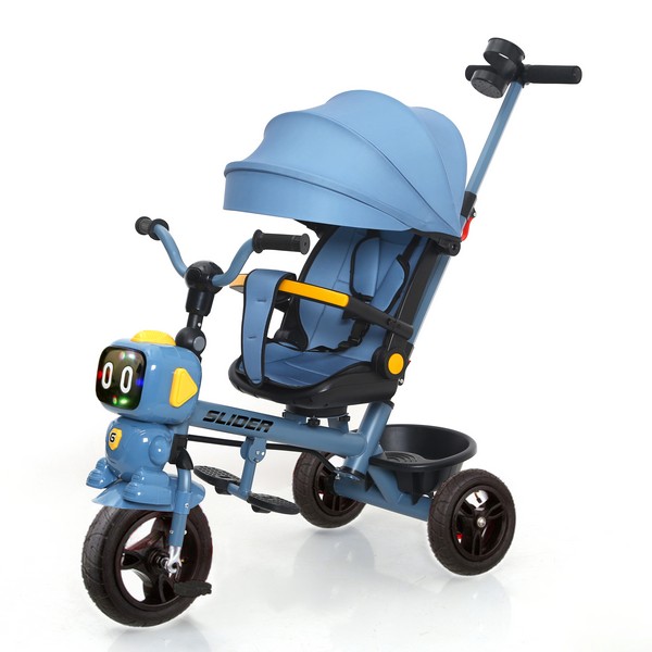 Велосипед трехколесный Slider с ручкой управления, надувные колеса 10 и 8 дюймов