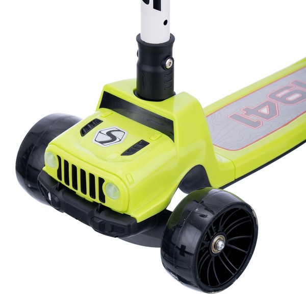 Самокат трехколесный Slider, колеса светящиеся, руль складной