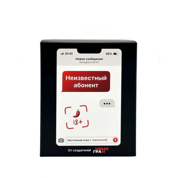 Игра "Неизвестный абонент 18+" (красный)