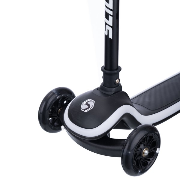 Самокат трехколесный Slider, светящиеся полиуретановые колёса и платформа, руль складной