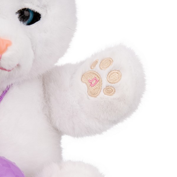 Игрушка мягкая Girl's Club "Котик", функциональная: закрывает глазки, мелодии, звуки, повторюшка