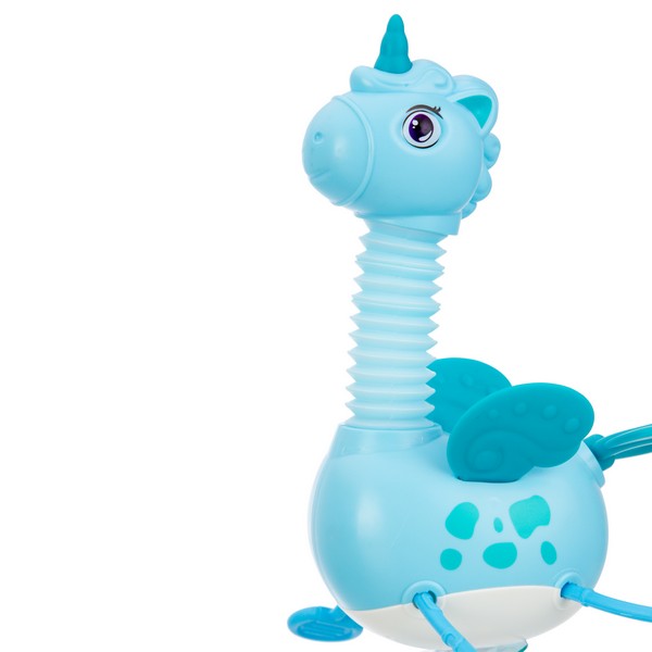 Игрушка развивающая Elefantino "Единорожка", на присоске, развитие мелкой моторики, резиночки с разн