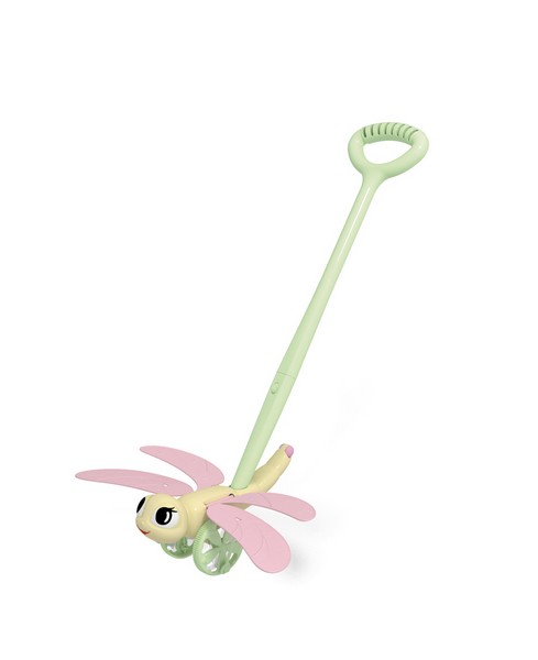 Каталка "Стрекоза" на палочке, в сетке