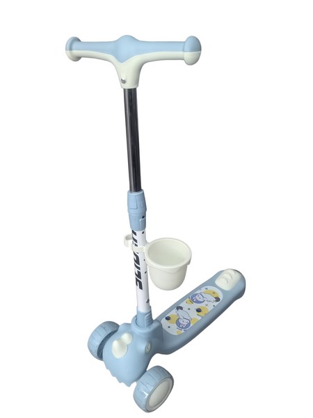 Самокат трехколесный Slider, колеса светящиеся, руль складной