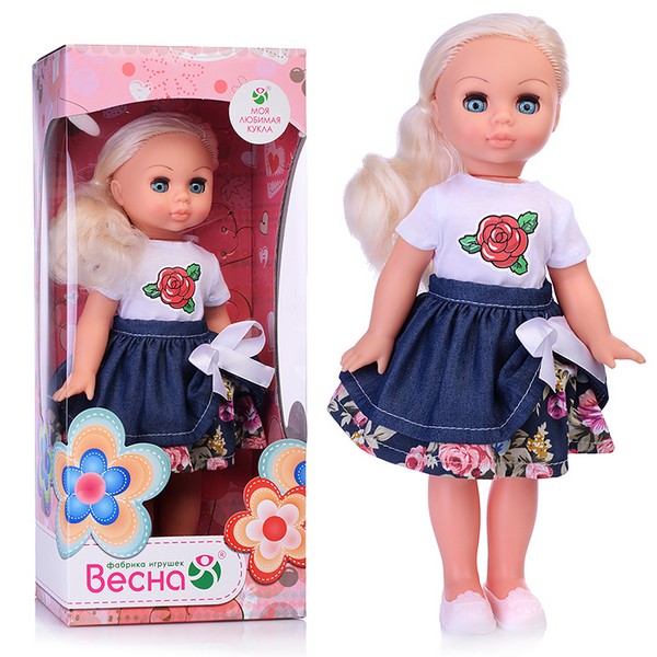 Кукла Весна "Эля цветочная поляна" высота 30 см