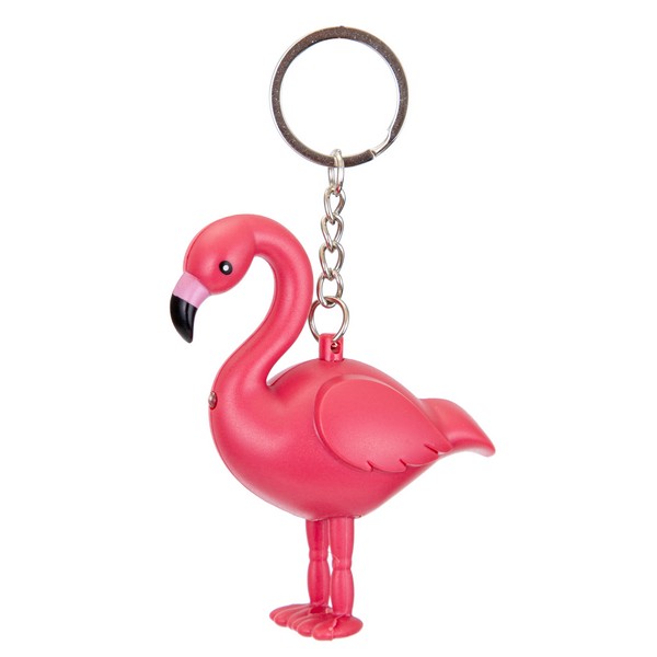 Брелок "Фламинго" (12 шт. в наборе) со светом и звуком