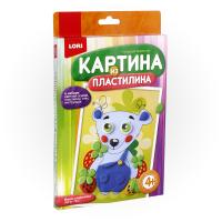 Картина из пластилина "Мишка сладкоежка"