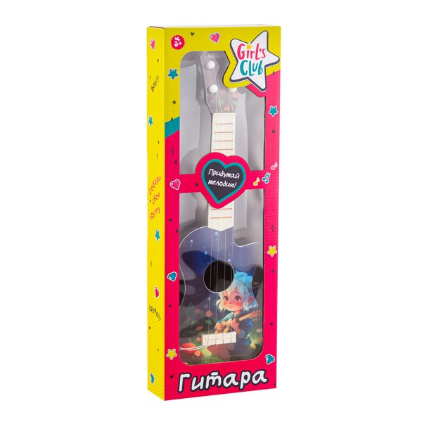Гитара 49 см "Girl`s Club", 4 струны