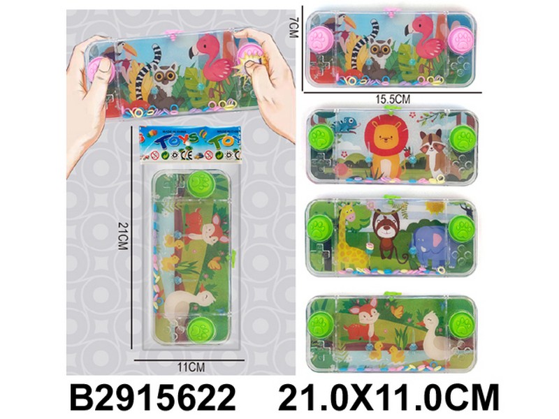 Мини-игра "Водный кольцеброс" размер: 15,5*7*2 см, 4 цвета в ассортименте