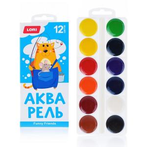 Акварель FUNNY FRIENDS. 12 цветов