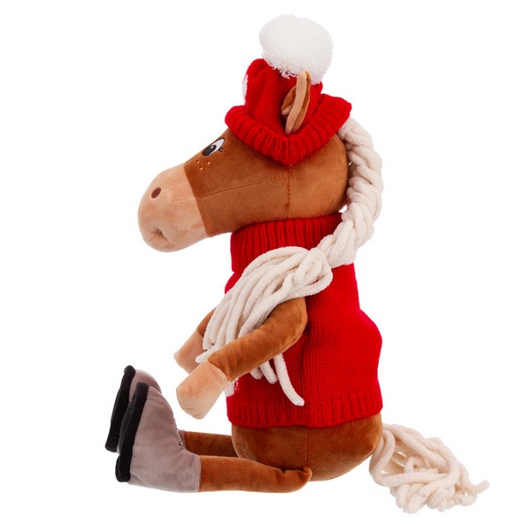 Игрушка мягконабивная ТМ "Relana" Лошадка в шапочке и свитере Тиффани, 25 см