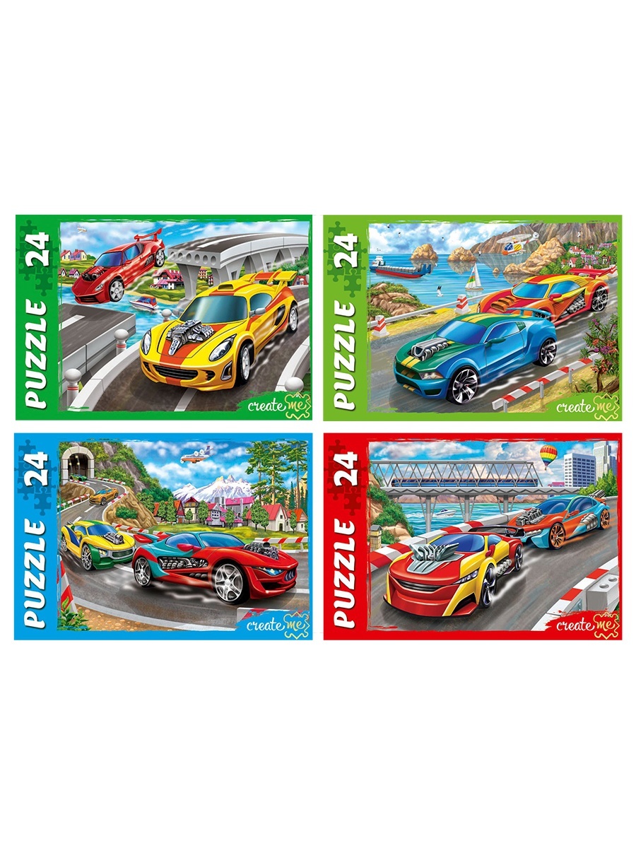 Пазлы. 24 элемента. Мегагонки