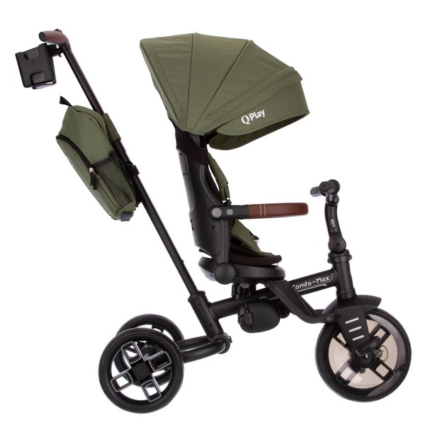 Велосипед 3-х колесный с ручкой управления Qplay