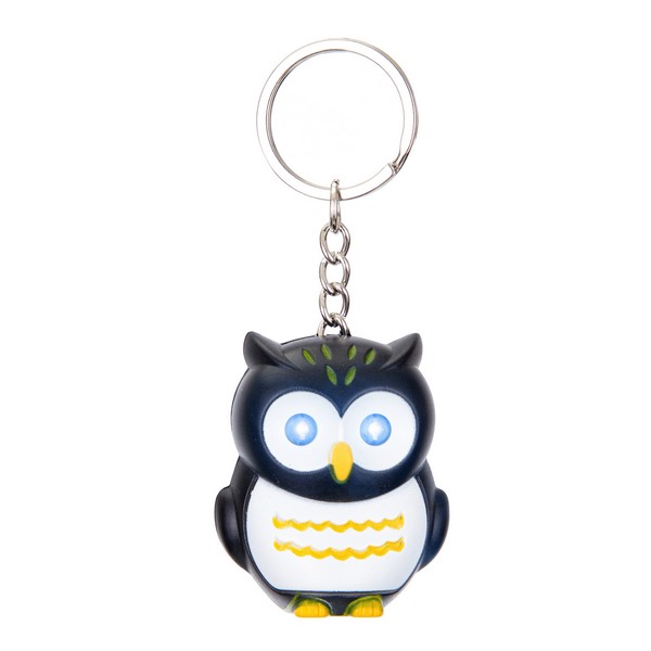 Брелок "Сова" (12 шт. в наборе) со светом и звуком