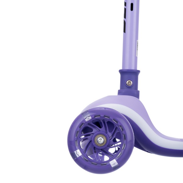 Самокат трехколесный Slider, светящиеся полиуретановые колёса и платформа, руль складной