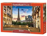 Puzzle-1000 "Прогулка по Парижу на закате"