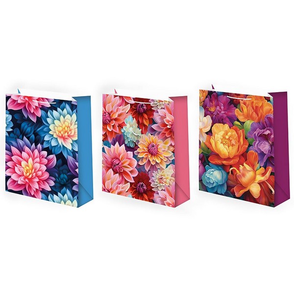 Пакет подарочный 12-15 лам.матовый микс (12 шт в наборе) Женская Микрос, в спайке