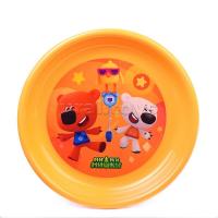 Тарелка плоская детская с декором "Ми-Ми-Мишки", цвет: оранжевый