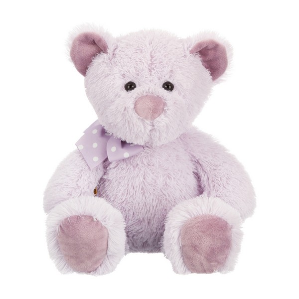 Мишка лавандовый с бантиком, 19 см
