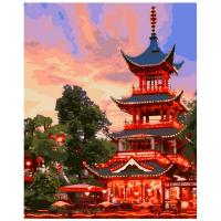Картина по номерам на картоне 40*50 см "Величественный храм"