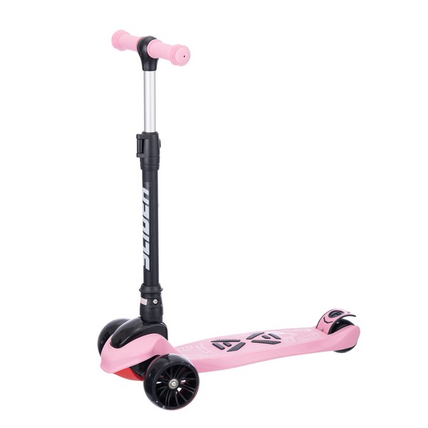 Самокат трехколесный Slider, колеса светящиеся, руль складной