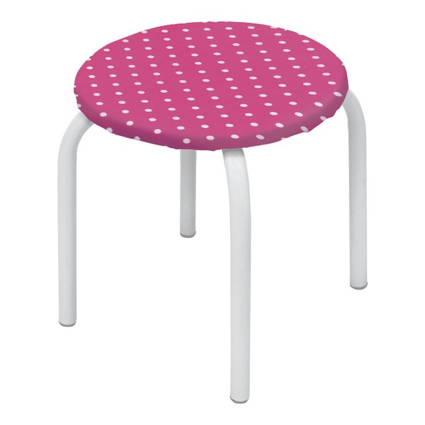 Табурет детский (горошек на розовом)