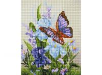 Мозаичные картины "Бабочка на ирисах"