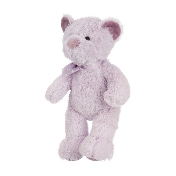 Мишка лавандовый с бантиком, 19 см