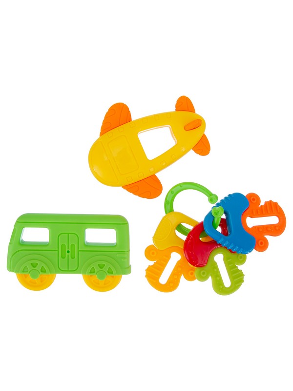 Набор погремушек (3 штуки), 2 вида в ассортименте