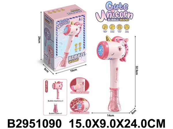 Пузыри мыльные "Единорог", световые эффекты