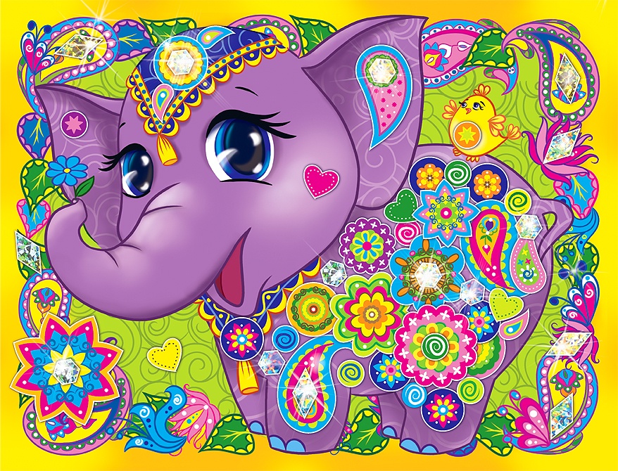 Набор для творчества-картина антистресс "Слоник" Набор для творчества-картина антистресс "Слоник"