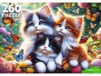 ПАЗЛЫ 260 элементов. КОТЯТА И БАБОЧКИ
