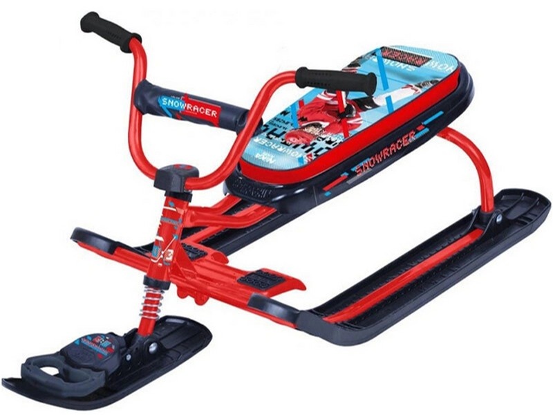 Снегокат "Ника джамп. Nika kids hockey", красный каркас Снегокат "Ника джамп. Nika kids hockey", красный каркас