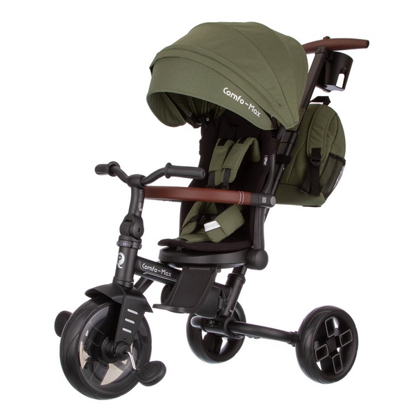 Велосипед 3-х колесный с ручкой управления Qplay