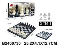 Игра настольная 2 в 1 "Шахматы, шашки"