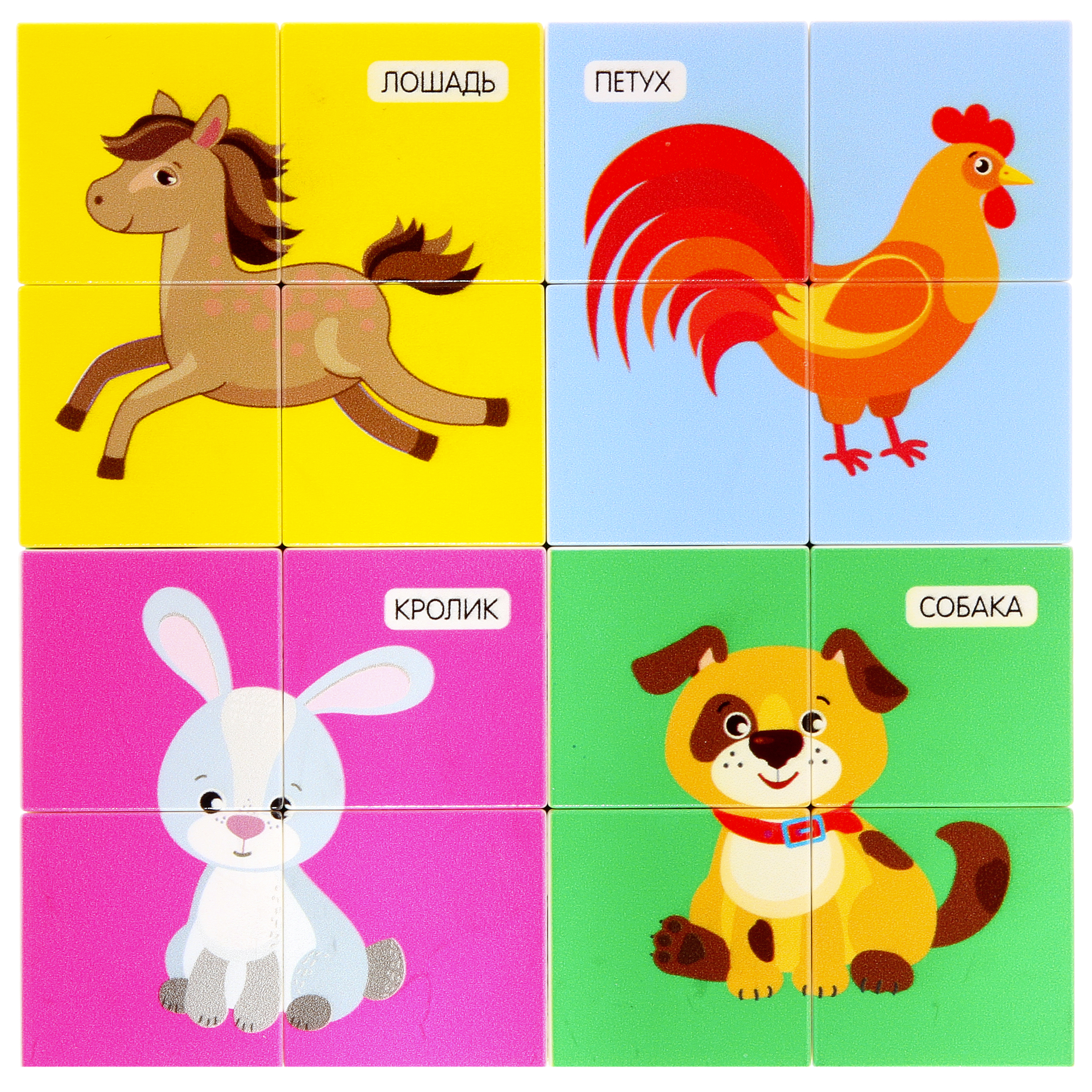 Пазл-конструктор "Elefantino" - Ферма, 33 детали