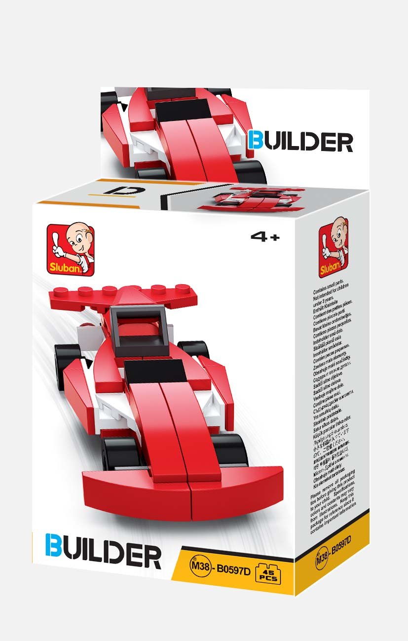 Конструктор "Гоночная машина" 48 деталей