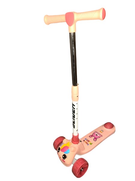 Самокат трехколесный Slider, колеса светящиеся, руль складной