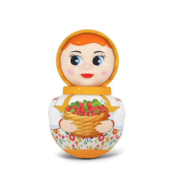 Неваляшка малая "Девочка", в коробке